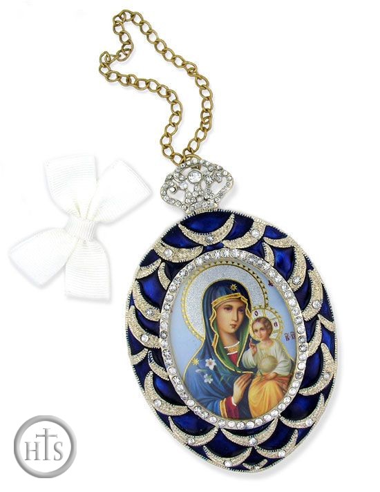 Product Photo - Virgin of Eternal Bloom, Ornament Icon, Blue