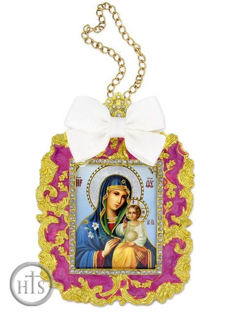 Photo - Virgin Mary The  Eternal Bloom, Square Shaped Ornament, Pink