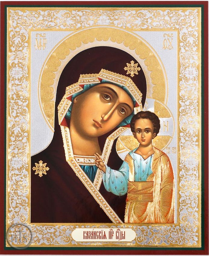 Product Image - Virgin of Kazan, Orthodox Christian Gold Foil Icon