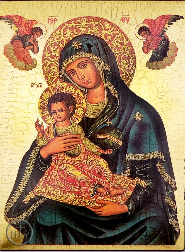 HolyTrinityStore Picture - Virgin Mary and Child, Byzantine Greek Orthodox Icon