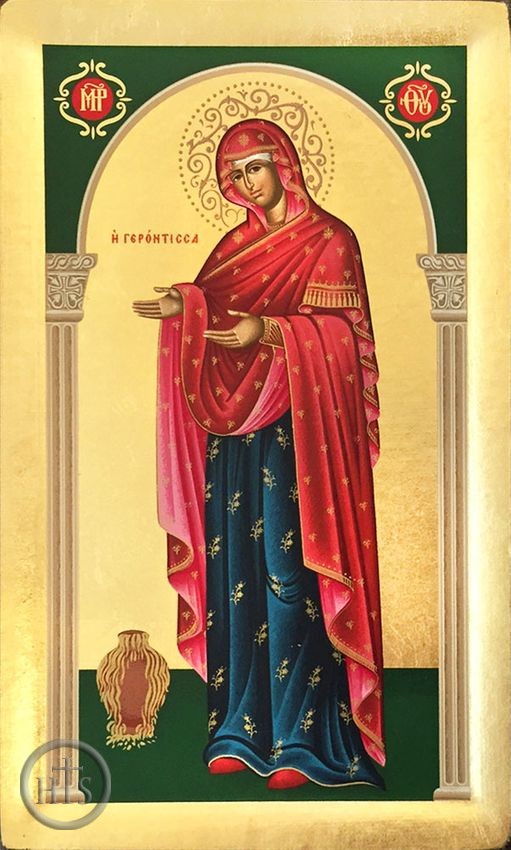 HolyTrinityStore Photo - Virgin Mary Panagia Gerontissa, Serigraph Orthodox Icon