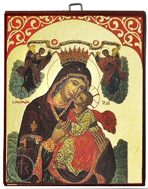 Product Photo - Virgin Mary Glykophilousa (Sweet Kissing), Greek Orthodox Byzantine Mini  Icon