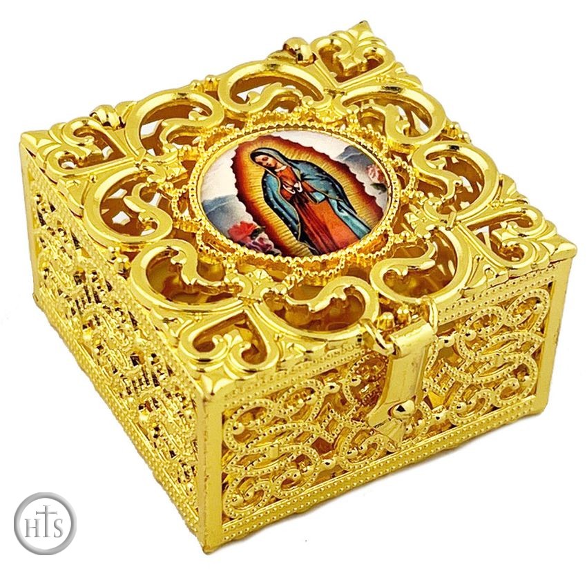 HolyTrinityStore Image - Our Lady of Guadalupe, Keepsake Icon Box, Small