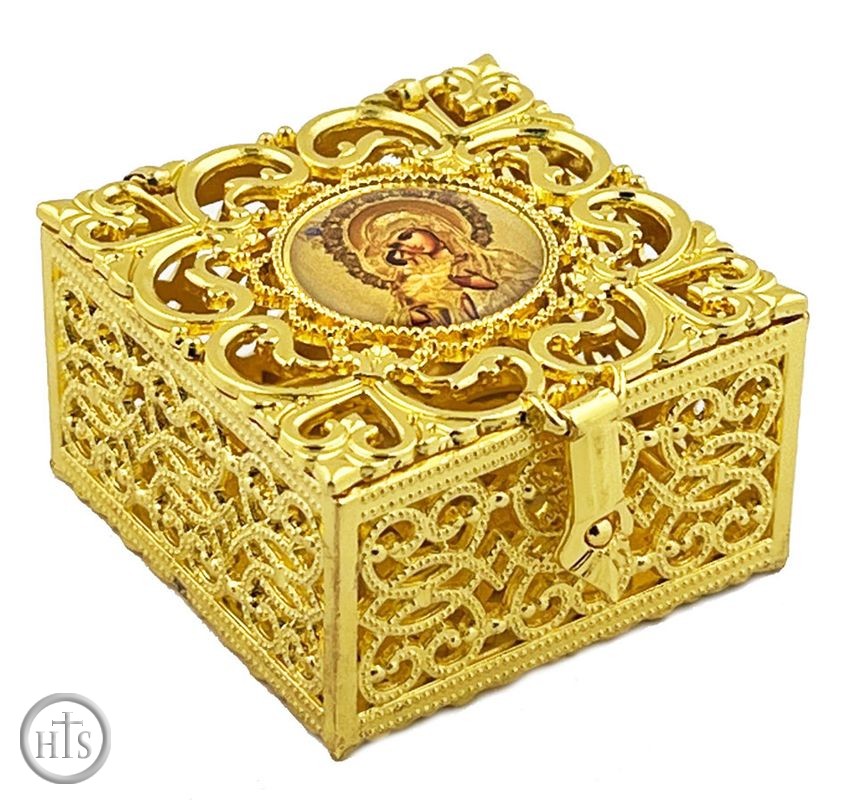 HolyTrinityStore Photo - Virgin Mary Feodorovskaya, Keepsake Icon Box, Small