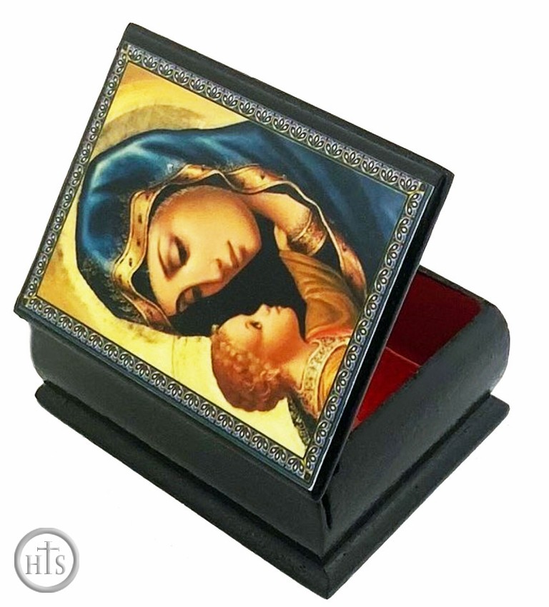 HolyTrinityStore Photo - Virgin Mary and Child, Keepsake Wooden  Box