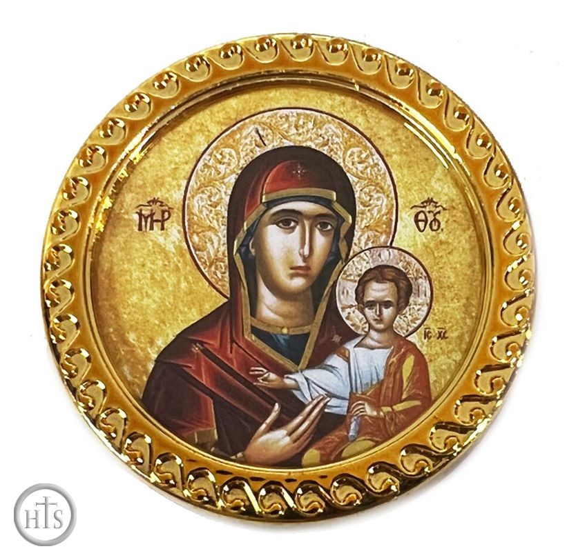 HolyTrinityStore Image - Virgin Mary and Christ, Icon Magnet, Assorted