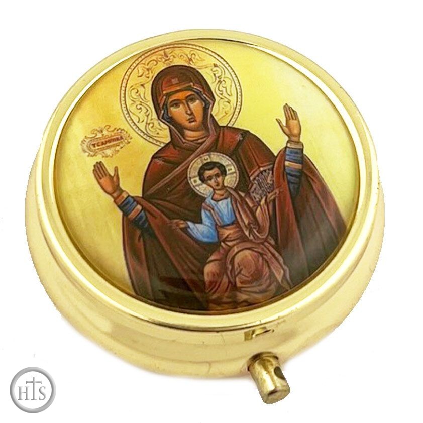 Pic - Pill Box with Icon of Virgin Mary