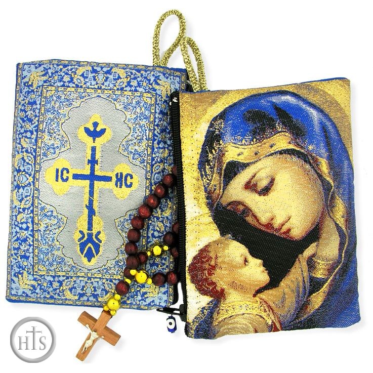 Photo - Madonna & Child Rosary Icon Pouch Case