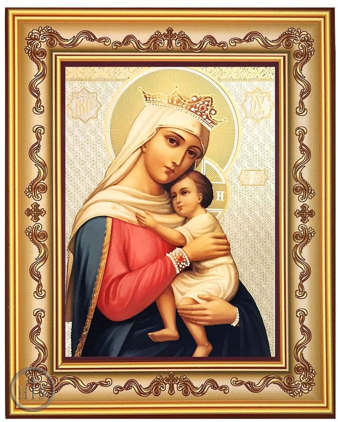 Product Image - Virgin Mary Refuge of Hopeless, Orthodox Icon in Frame 