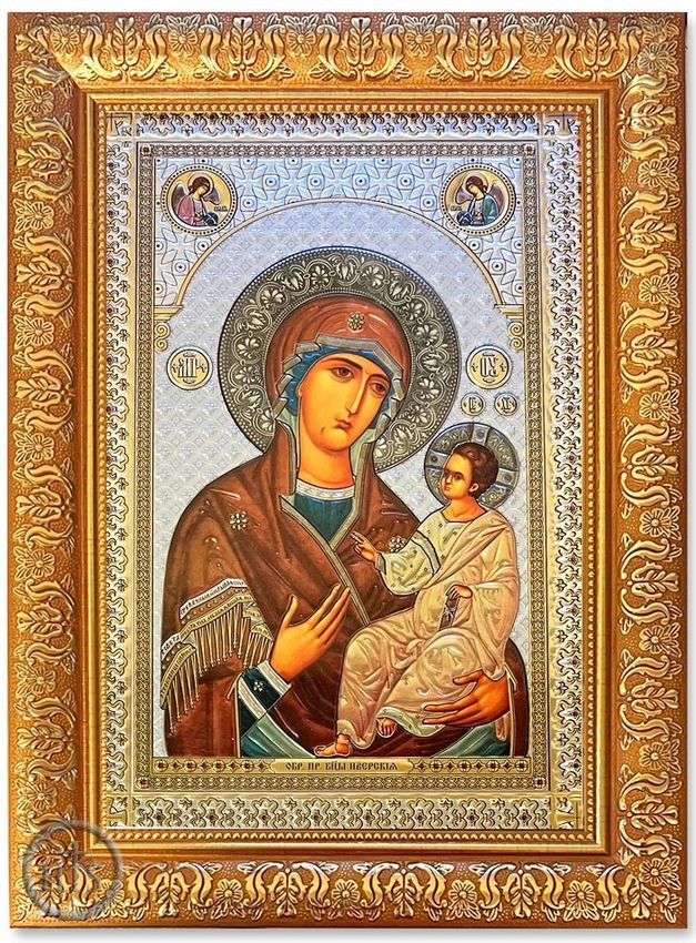 Pic - Virgin Mary of Iveron, Framed Icon with Glass 