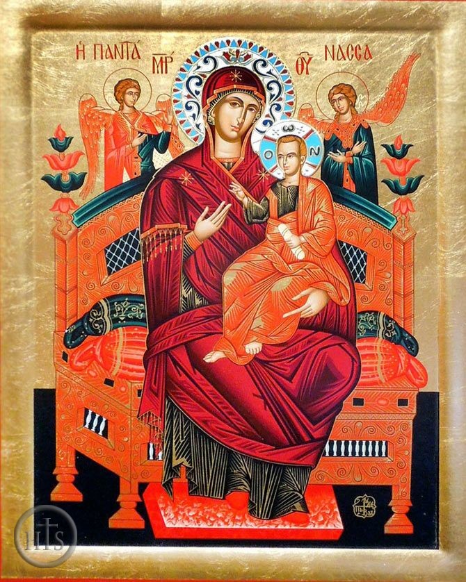 HolyTrinityStore Picture - Virgin Mary Queen of All  (Vsetsaritsa), Serigraph Orthodox Icon