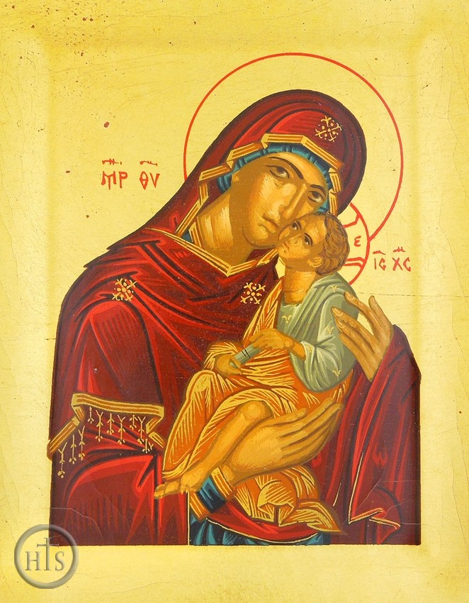HolyTrinityStore Picture - Virgin of Tenderness (Glykophilousa), Serigraph Orthodox Icon