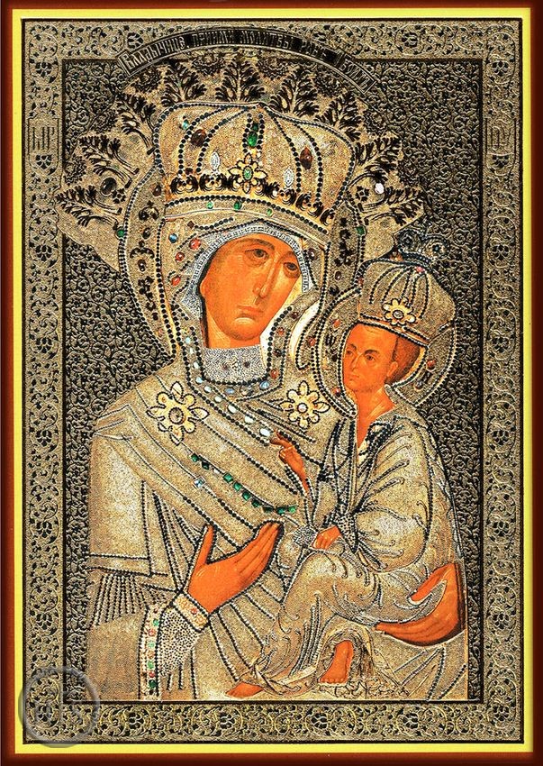 HolyTrinity Pic - Virgin Mary of Tikhvin (Tikhvinskaya), Orthodox Christian Icon