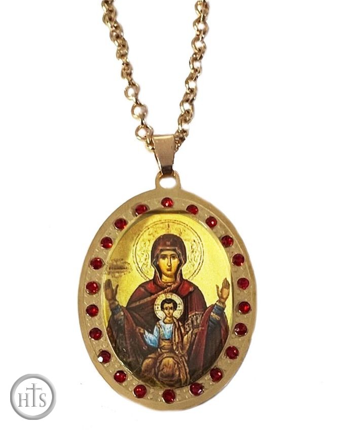 Product Picture - Virgin Mary Orans, Metal Based Necklace Pendant