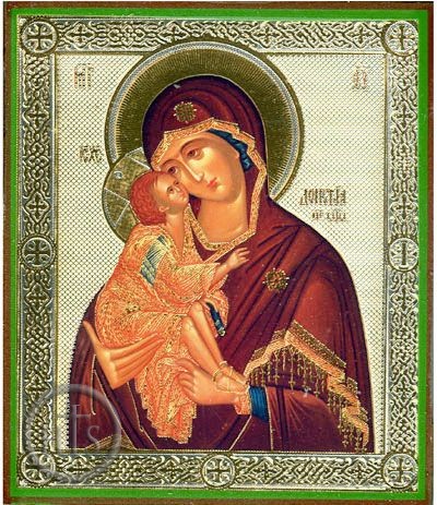 HolyTrinity Pic - Virgin Mary Donskaya, Orthodox Christian Icon - SF-47