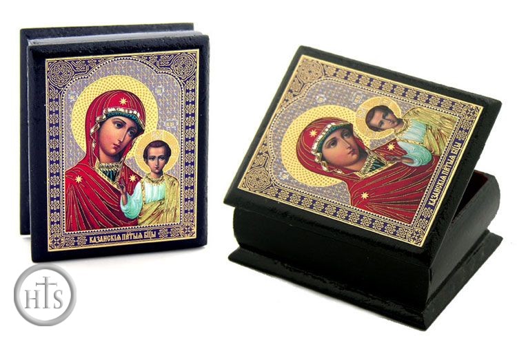Product Pic - Virgin of Kazan, Keepsake Wooden Box