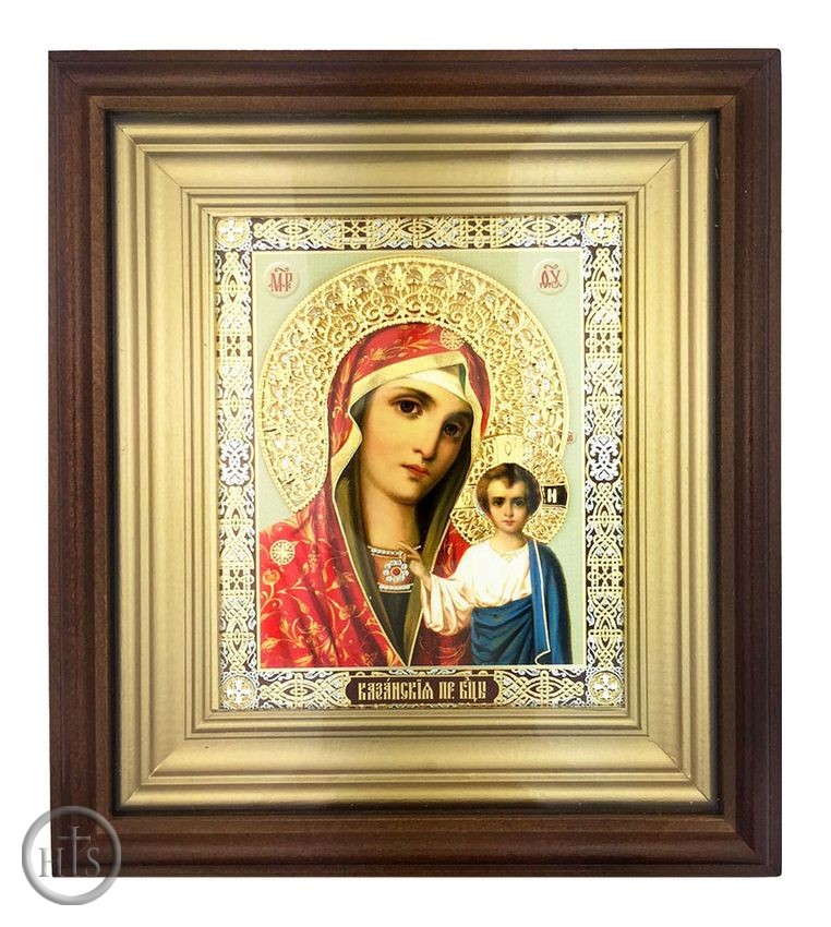 Pic - Virgin of Kazan, Orthodox Framed Icon with Glass