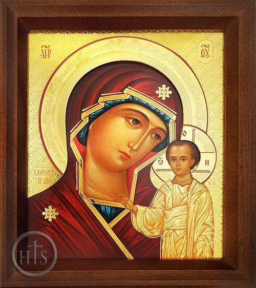 Product Image - Virgin of Kazan, Orthodox Icon in Wood Frame  