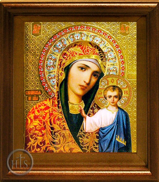 Product Image - Virgin of Kazan, Orthodox Icon in Wood Frame 
