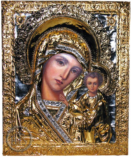 Image - Virgin of Kazan, Hand Painted Orthodox Christian Icon