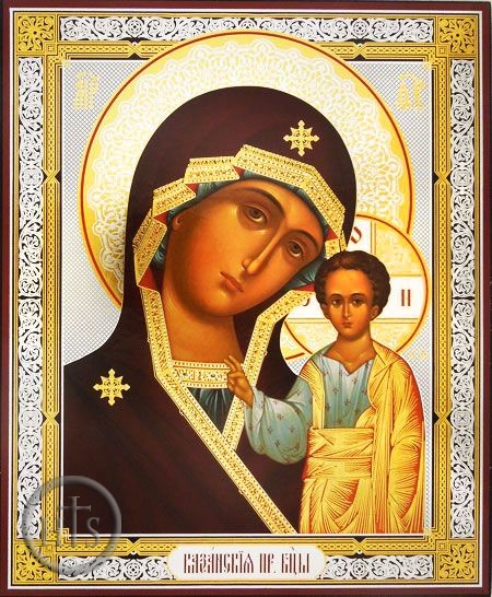 Product Photo - Virgin of Kazan, Gold / Silver Foil  Orthodox Icon