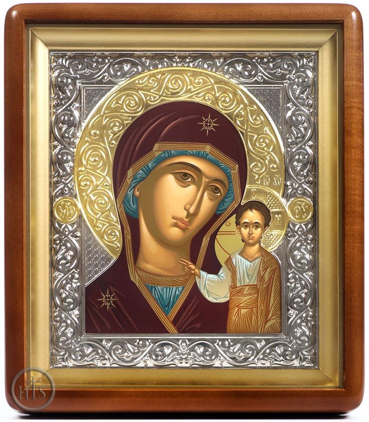 Product Image - Virgin of Kazan, Serigraph Framed Icon with Glass