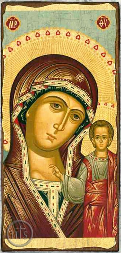 HolyTrinity Pic - Virgin of Kazan, Orthodox Christian Serigraph Panel Icon