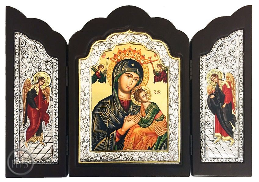 Image - Virgin of Passion - Lady of Perpetual Help, Serigraph Orthodox Triptych