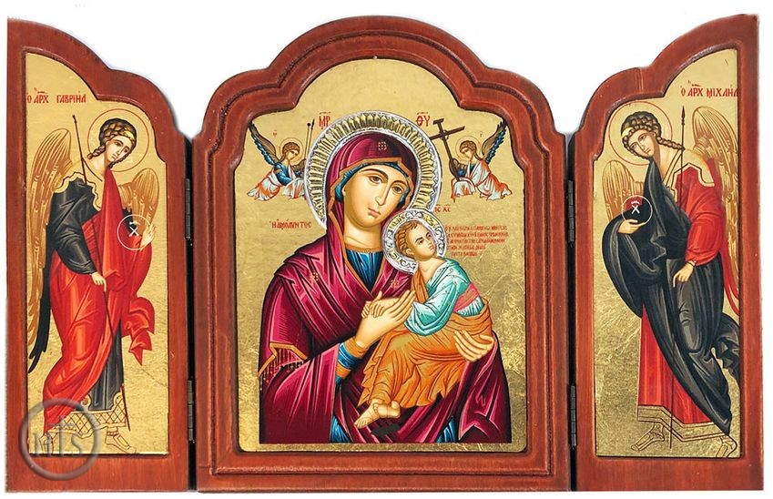 Image - Virgin of Passion - Lady of Perpetual Help (In Red), Serigraph Triptych