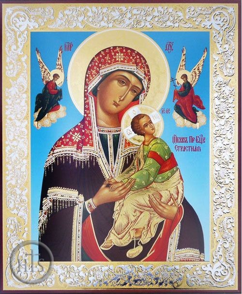 HolyTrinity Pic - Virgin Mary of Passion - Lady of Perpetual Help, Orthodox Christian Icon