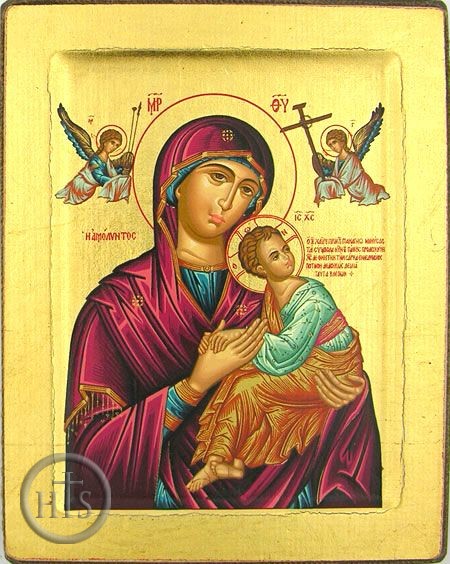 HolyTrinityStore Photo - Virgin of Passion - Lady of Perpetual Help (in Red), Serigraph Icon