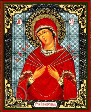 Photo - Virgin of Sorrows - Seven Arrows, Orthodox Christian Icon 