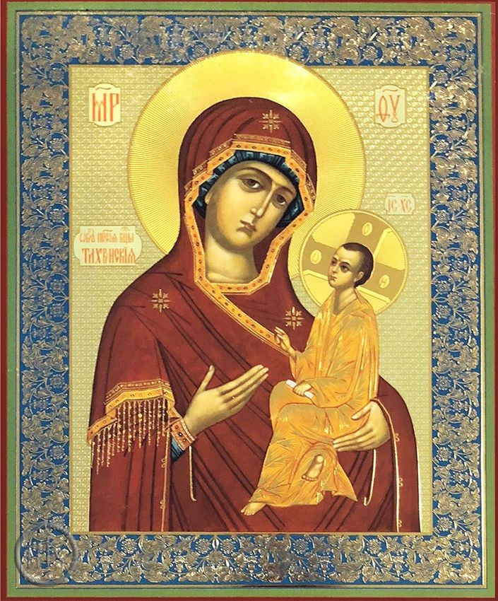 Product Pic - Virgin Mary of Tikhvin (Tikhvinskaya), Orthodox Christian Icon