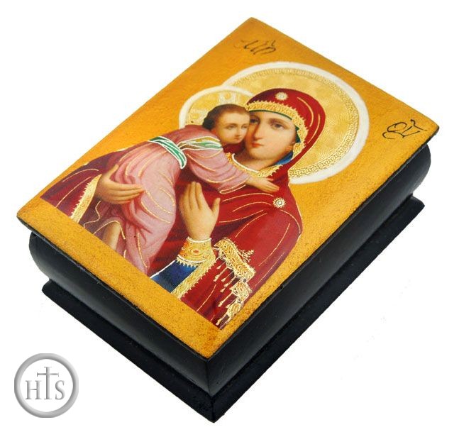 Product Picture - Virgin of  Vladimir,  Decoupage Icon Box