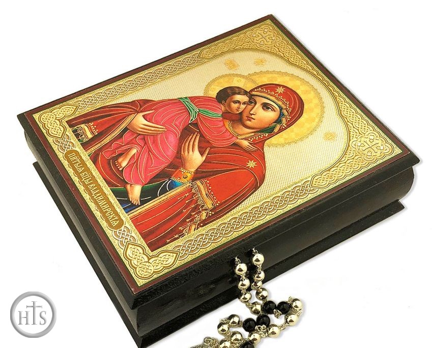 Product Photo - Virgin of Vladimir, Icon Decoupage Box 