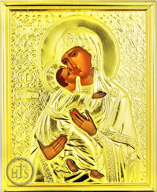 Product Photo - Virgin of Vladimir, Christian Orthodox Riza Icon, Small 