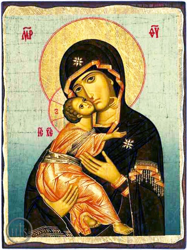 Pic - Virgin of Vladimir, Orthodox Christian Serigraph Icon