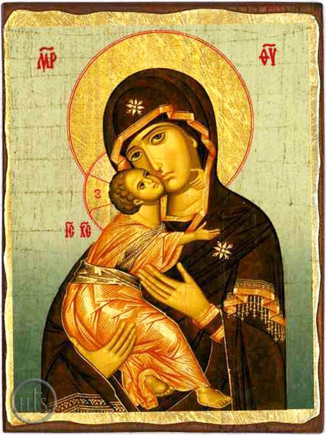 Pic - Virgin of Vladimir, Orthodox Christian Serigraph Icon
