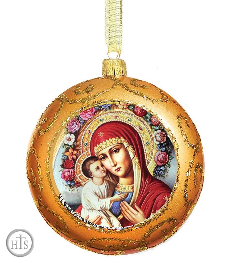 HolyTrinityStore Image - Virgin Mary Zirovitskaya, Not Breakable Christmas Ornament