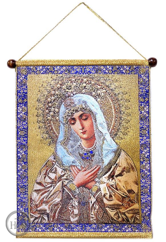 HolyTrinity Pic - Virgin Mary Extreme Humility, Hanging Tapestry Icon Banner 
