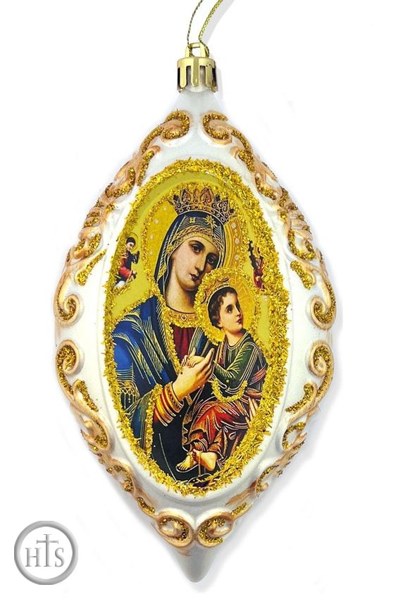 Product Pic - Virgin Mary Perpetual Help, NOT Breakable Christmas Decoration