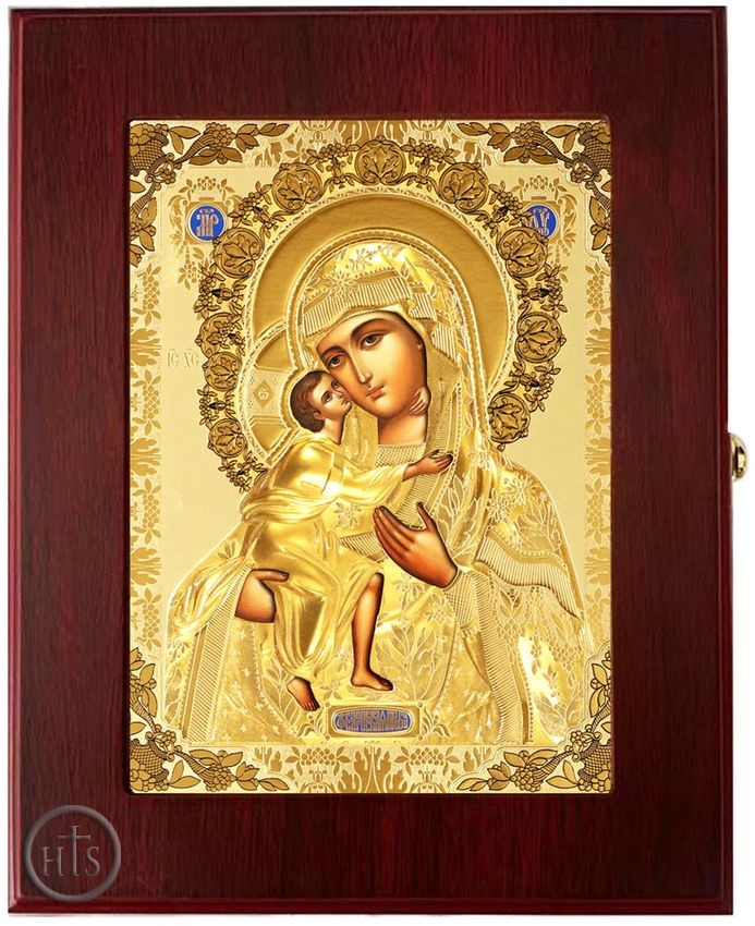 Product Picture - Virgin Mary Feodorovskaya, Wall Hanging Sacred Framed Icon Box
