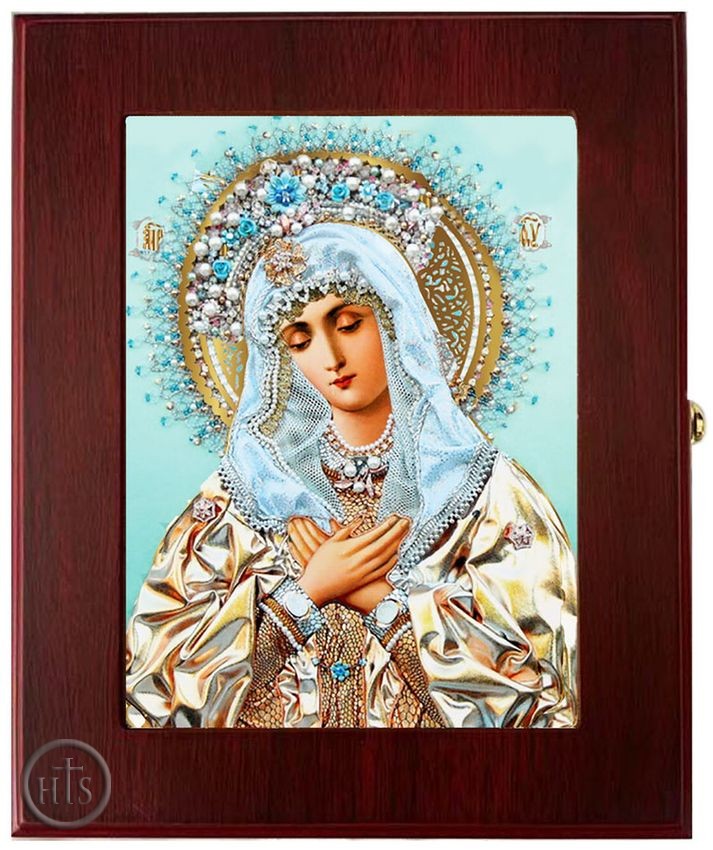 Photo - Virgin Mary Extreme Humility, Wall Hanging Sacred Framed Icon Box