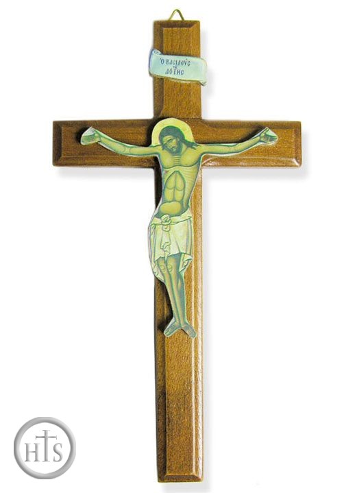 HolyTrinity Pic - Wall Decoupage Cross with Corpus Crucifix from Greece