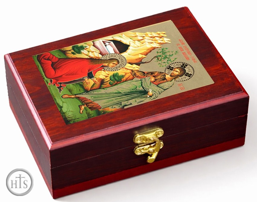 Product Picture - Christ Appearing to Mary Magdalene, Wall Hanging Sacred Framed Icon Box  