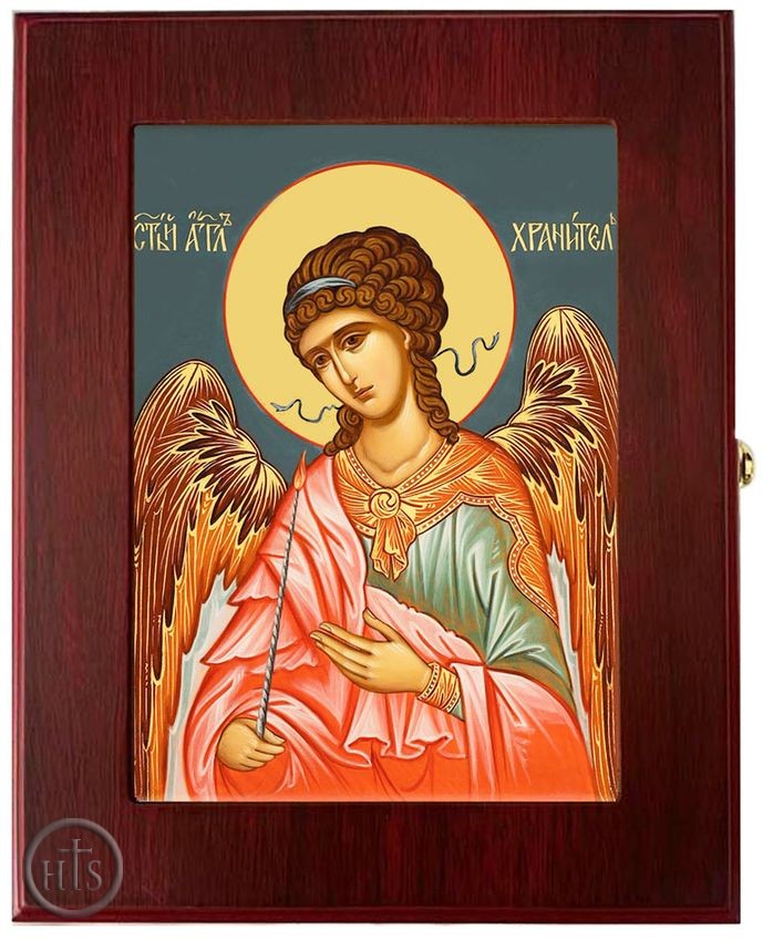 Image - Guardian Angel, Wall Hanging Sacred Framed Icon Box