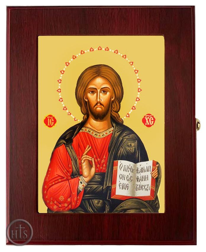 Product Image - Christ The Teacher, Wall Hanging Sacred Framed Icon Box