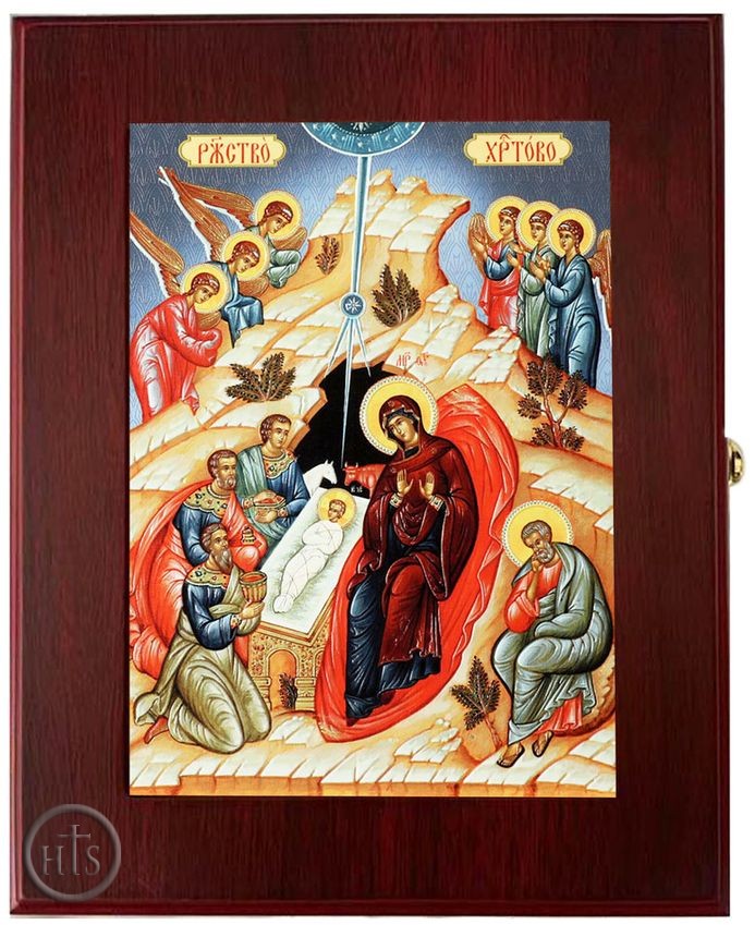 Image - The Nativity, Wall Hanging Sacred Framed Icon Box