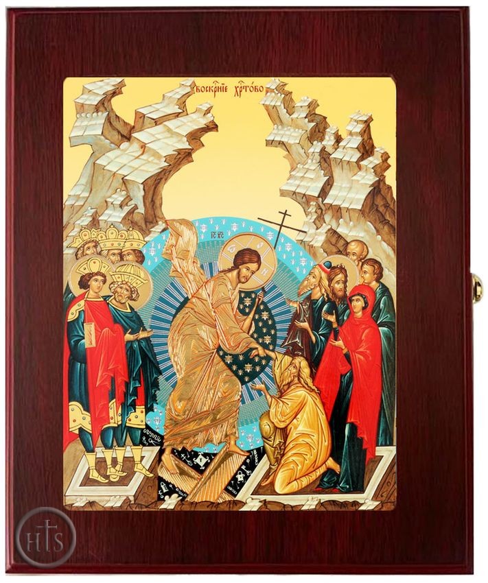 Pic - The Resurrection, Wall Hanging Sacred Framed Icon Box