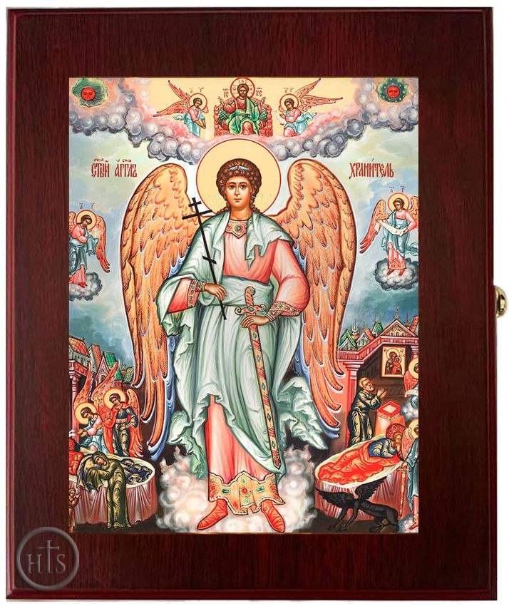 Product Picture - Guardian Angel Vita, Wall Hanging Sacred Framed Icon Box